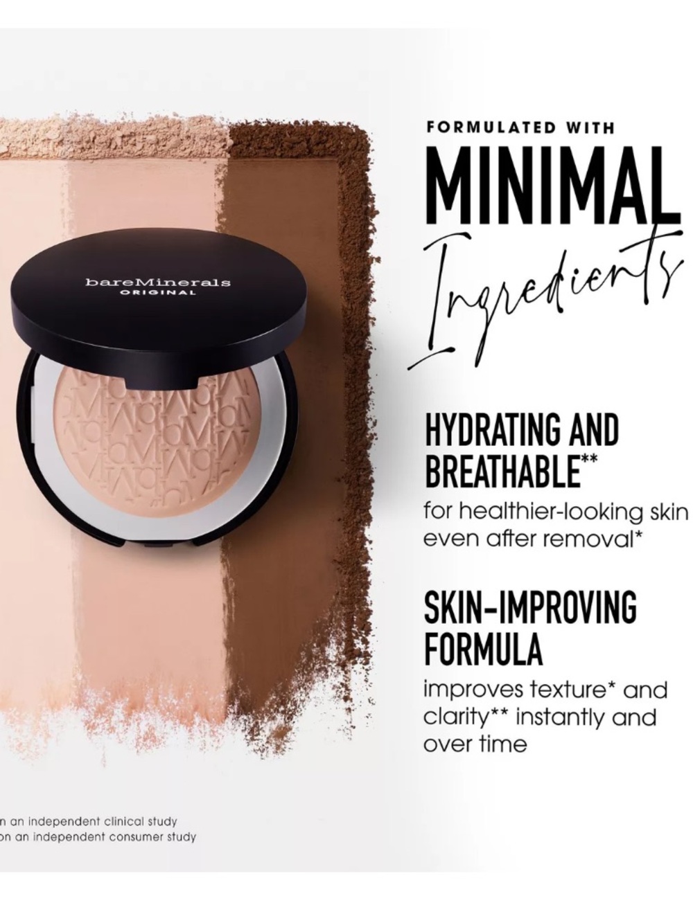 bareMinerals ORIGINAL PRESSED POWDER FOUNDATION MINERAL SPF15 in Soft Medium 9g - Picture 5 of 8